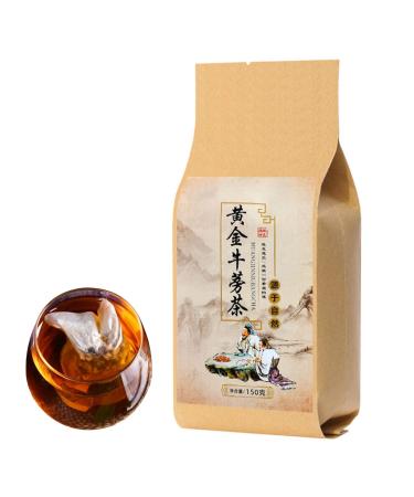 Burdock Root Tea 30 Bags 150g Chinese Organic Herbal Tea with Corncob Filter Paper Arctium Lappa Herbal Tea Gift for Family Friends