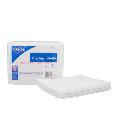 Dukal Wash Cloths Dry Non Sterile 10 x 13 White (Pack of 500)