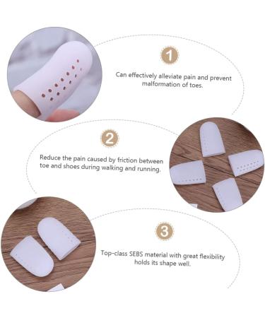 Healeved Anti-Wear Finger and Toe Protectors - 10 Pairs | Protective Cover for Crease Prevention, Friction Reduction, Arthritis Relief | Thumb, Index Finger, Big Toe Guards - Buy Online on SooperMarket.com
