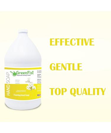 GreenFist Jasmine Scent Foaming Hand Soap Refill - 1 Gallon (128 oz) - Made in USA - Buy Online on SooperMarket.com