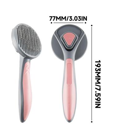 Willight Self-Cleaning Pet Brush for Dogs & Cats - Long & Short Hair - Pet Care Tool for Undercoat Removal - Pink - Buy Online on SooperMarket.com