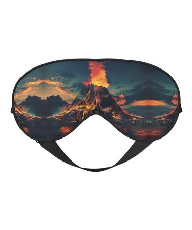 SSIMOO Volcano Soft Sleep Eye Mask Female Breathable Eye Patch Perfect for Travel and Relaxation Black