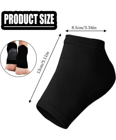 Jootuepo Gel Socks - 3 Pairs Soft Open Toe Heel Socks for Cracked Skin - Foot Care Treatment (Black) - Buy Online on SooperMarket.com