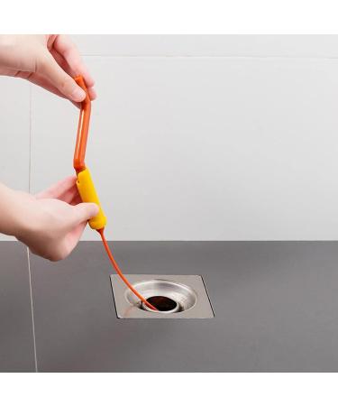 Cikiki Sink Snake Cleaner Drain Hair Clog Remover Tool With Rotating Drain Cleaner Facility Handle Drainage - Buy Online on SooperMarket.com
