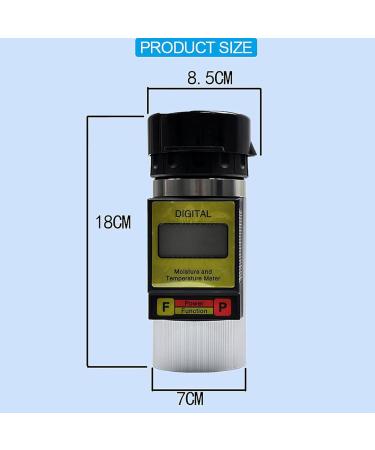 LBMED Grain Humidity Tester Digital Grain Moisture Meter with 37 Measurement Types 0.5% Measurement Error and Without Weighing for Been Rice Wheat Millet Soybean Maize - Buy Online on SooperMarket.com