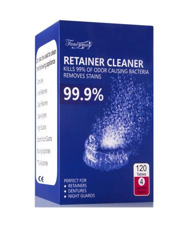 Retainer Cleaning Tablets - New Formulation (120 Tablets Pack 4 Months Supply) 120 Count (Pack of 1)