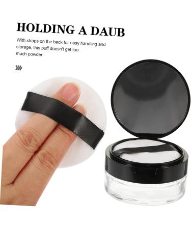 KOMBIUDA 1 Set Loose Powder Box Powder Box Loose Powder Case Face Stylish Powder Holder Powder Puff Clamshell - Buy Online on SooperMarket.com