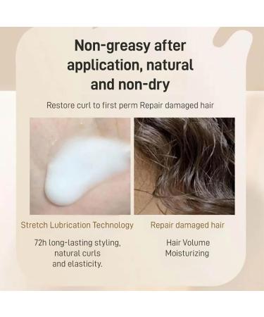 Moroccan Volume Moisturizing Elasticity Long-Lastin Styling Cream Long-lasting Styling Moroccan Hydrating Plumping Supple Hydrating Essential Oil Essence for Dry Damaged Curly Hair Care (2PCS) - Buy Online on SooperMarket.com