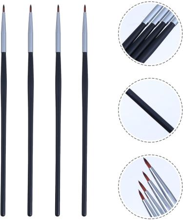 KALLORY 8 Pcs Fine Eyeliner Brush Make up for Face Eyeliner Beauty Brush Eye Brush Lipstick 18X0.4X0.4CMx2pcs Blackx2pcs - Buy Online on SooperMarket.com