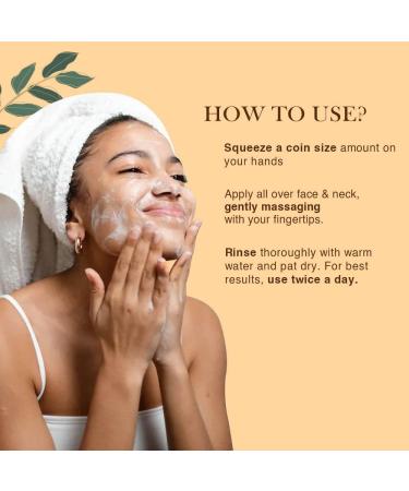 Richfeel Vitamin C Face Wash | All Skin Types | Glowing & Brightening | Refreshing | Paraben & Sulphates Free | Face Wash for Women & Men | 100 ml - Buy Online on SooperMarket.com