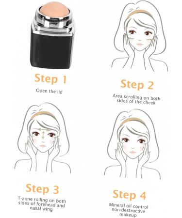 PLAFOPE 1pc Facial Oil Absorbing Ball Face Cleaning Facial Tool Facial Oil Blotting Massager Roller The Face Black 1 count (Pack of 1) - Buy Online on SooperMarket.com