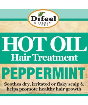 Difeel Peppermint Hot Oil Treatment for Dry Scalp - 7.1 oz | Soothes Irritation & Flakes - Buy Internationally - Buy Online on SooperMarket.com