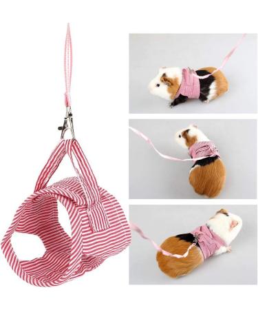 HEEPDD Small Animal Dishes & Leash for Guinea Pigs Squirrels Hedgehogs Chinchillas - Red L | Durable Pet Clothing & Accessories - Buy Online on SooperMarket.com