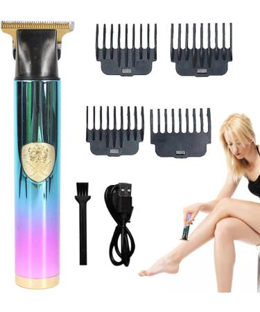 Dous T9 Hair Trimmer Professional T9 Mens T-Hair Clippers Electric Zero Gapped Cordless Hair Trimmer for Haircut & Grooming Rechargeable Green Purple - Buy Online on SooperMarket.com