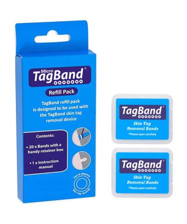 TagBand Refill Bands for Small/Medium Skin Tags. Compatible with both TagBand Original Micro & Auto Micro Skin Tag Remover 1 count (Pack of 1)
