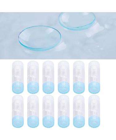12-Part Transparent Contact Lens Container Box - Travel & Storage Set for Everyday Use | Bulk-Eye Lens Holder - Buy Online on SooperMarket.com