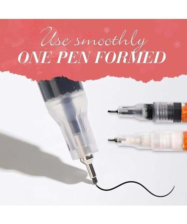 Waterproof Male Nail Art Graffiti Pen Set - Gel Polish Pencil for DIY 3D Nail Design - UV-LED Malgel in Silver - Buy Online on SooperMarket.com