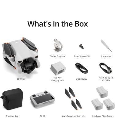 DJI Mini 3 Fly More Combo - Lightweight Foldable Camera Drone | 4K HDR Video | 38-min Flight Time | True Vertical Shooting | Intelligent Features - Buy Online on SooperMarket.com
