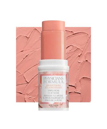 Physicians Formula Brightening Triple Clay cleaning sound mask with white clay rose clay and rosehip oil animal test -free hypoallergenic piece of 17G rose tone mask rose