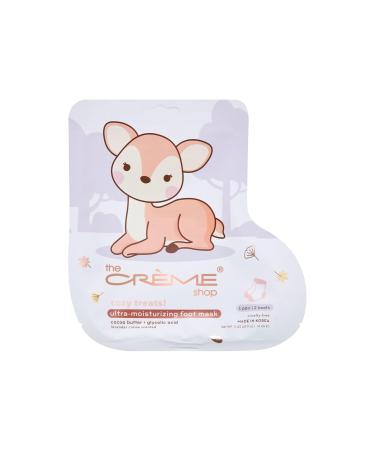 Moisturizing Foot Mask Set | The Cr me Shop Cozy Treats | Deep Hydration with Shea Butter & Glycolic Acid | Silky-Smooth Feet - Pack of 3 - Buy Online on SooperMarket.com