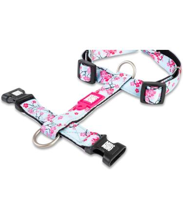 Max & Molly H-Shaped Dog Harness for Large Dogs - Ultra-Comfortable Neoprene Padded & Lightweight - Cherry Bloom Design - Buy Online on SooperMarket.com