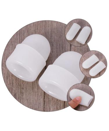 8 Pairs Silicone Gel Toe Protectors & Separators for Blisters, Bunions, and Straightening - White Headgear Orthopedic Design - Buy Online on SooperMarket.com