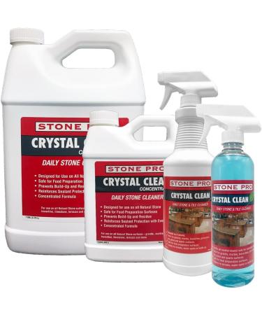 Stone Pro Crystal Clean - 128 oz Surface Cleaner & Sealer Concentrate for International Shipping | Best Quality Gallon Cleaner - Buy Online on SooperMarket.com