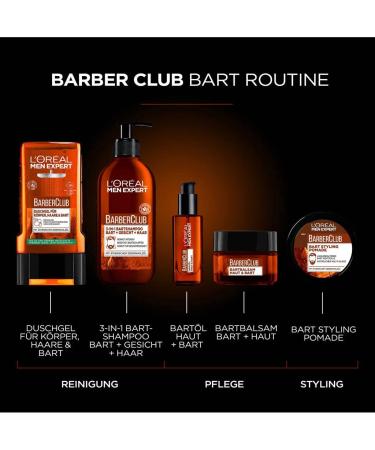 L'Oreal Paris Men Expert Barber Club Shower Gel 250ml - Best Shower Gel for Men | International Shipping Available - Buy Online on SooperMarket.com