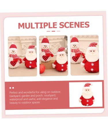 ABOOFAN 5pcs Christmas Bag Candy Bags Snowman Candy Pouch Burlap Bags Bags Apple Bag Elder Redx5pcs 24X19X1CMx5pcs - Buy Online on SooperMarket.com