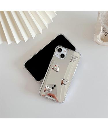 Shinymore iPhone 14 Mirror Case - Cute Heart Soft Silicone Cover Shockproof & Protective for Women & Girls - Buy Online on SooperMarket.com