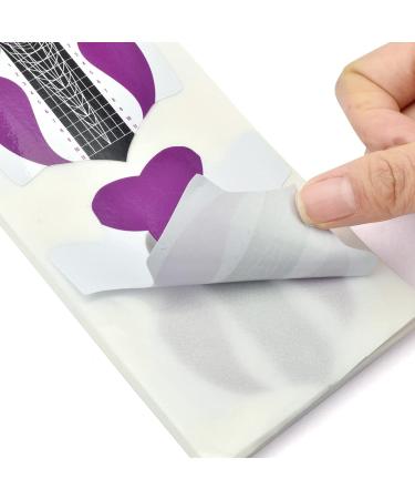 100Pcs Professional Stiletto Nail Forms | Nail Extension Guide | Self-Adhesive Sticker | HJ-NTF037 - Pack of 1 - Buy Online on SooperMarket.com