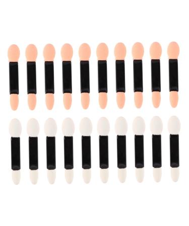 Healeved 20pcs Brush Eyeshadow Double Head Eyeshadow Brushes Professional Double- End Eyeshadow Brushes