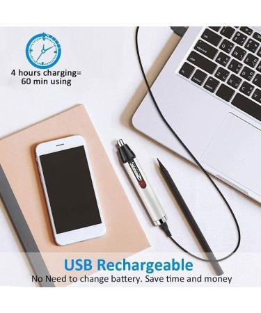 4-in-1 Electric Nose Hair Trimmer for Women | USB Rechargeable Ear & Eyebrow Hair Clippers | Easy Cleansing & Grooming - Buy Online on SooperMarket.com