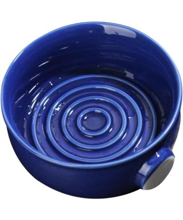 Beavorty Antique Shaving Shell - 2 Pack Ceramic Razor Cup for Shaving Brush & Foam - 11.5x11.5cm - Blue - Buy Online on SooperMarket.com