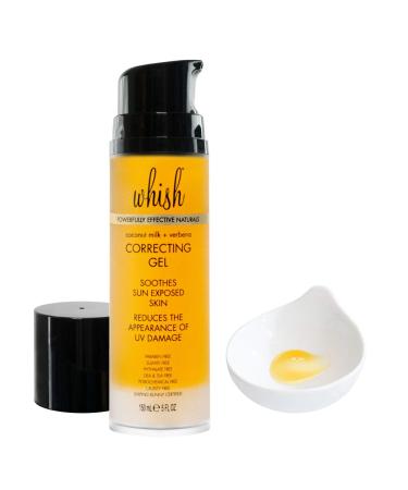 Whish Coconut Milk + Verbena Correcting Gel - Soothes Sun-Exposed Skin Reduces UV Damage Moisturizes with Organic Aloe & Manuka Honey - International Shipping Available - Buy Online on SooperMarket.com