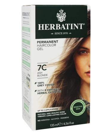 Herbatint Permanent Haircolor Gel 7C Ash Blonde 4.56 fl oz (135 ml)