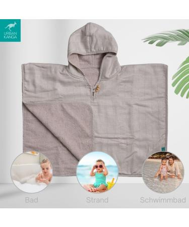 Urban Kanga Baby Bath Poncho with Hood - Two-Sided for Kids 1 Year - Moonstruck Design | International Shipping Available - Buy Online on SooperMarket.com