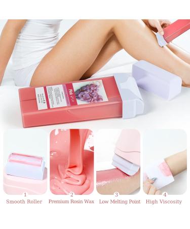 Beth Lee Roll On Waxing Kit - Hair Removal Roll On Wax Warmer for Legs, Arms, and Underarm - Buy Online on SooperMarket.com