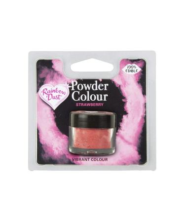 Rainbow Dust Edible Matt Powder Dust Colour 4g Strawberry