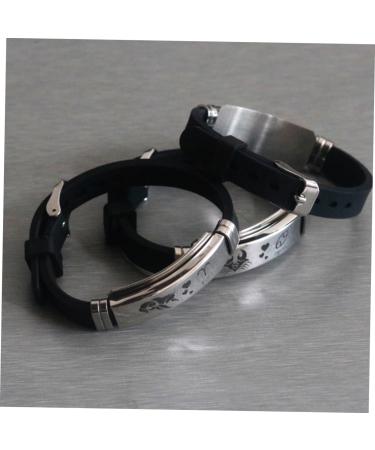 TENDYCOCO Couple Bracelet Stainless Steel Bracelet Twelve Constellations Bracelet Silicone Bracelet Finger Ring Bracelet Bangle Bracelets Bracelet for Couples Lovers Fashion Jewelry - Buy Online on SooperMarket.com
