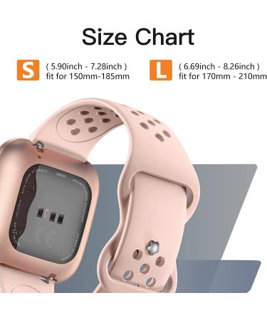 4 Pack Witzon Compatible with Fitbit Versa / Versa Lite / Versa 2 Band  Breathable Replacement Wristbands Soft Silicone Sport Bands for Versa 2 Smart Watch for Women Men  Small  Black/White/Gray/Pink Small Black/White/Grayâ¦ - Buy Online on SooperMarket.com