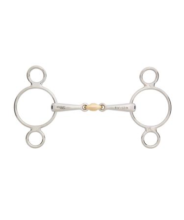 St bben bit 2480 3-ring bridle Sweet Copper middle piece 13.5 cm - 16 mm - Sweet Copper middle piece