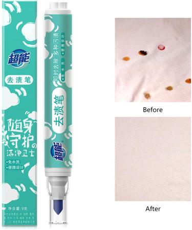 Portable Clothes Stain Removal Pen Cleaning Grease Stain Erase Scouring Decontamination Cleaner Stain-Eraser Non-wash Stain Remover Travel-Sized Cleaner Stain Pen - Buy Online on SooperMarket.com