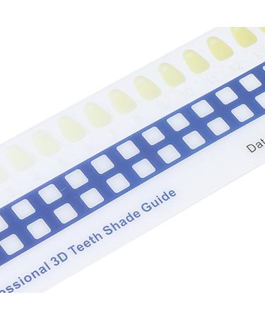 Professional Tooth Whitening Color Guide - 5-Part Comparison Card for Home & Dental Use - Buy Online on SooperMarket.com