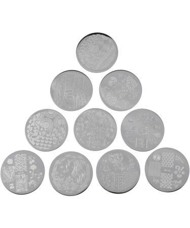 Flower Forest Nail Stamping Plate Set for DIY Nail Art - Professional Image Templates for French Manicure at Home Salon - Buy Online on SooperMarket.com