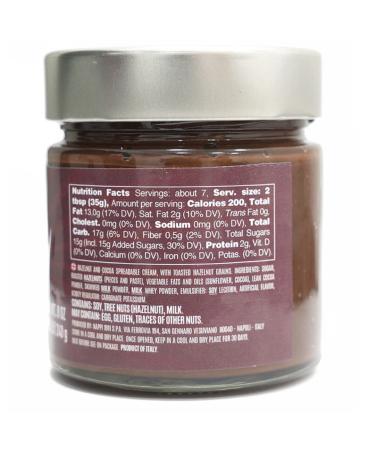Buy Nocciola Crunchy Hazelnut Chocolate Spread - 8.5 oz | Creamy Italian Chocolate Butter | Nappirock - International Shipping Available - Buy Online on SooperMarket.com