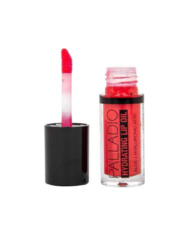 Palladio Hydrating Lip Oil Infused with Hyaluronic Acid  Non-Sticky Formula  Subtle shine with tinted sheer color  liquid lipstick  locks in moisture to prevent chapped lips  Vegan & Cruelty-Free | 0.13 Oz. (BLING)