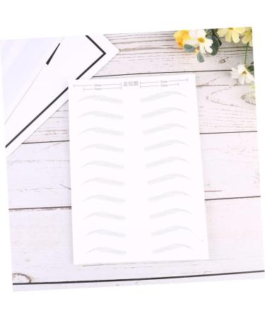 Gogogmee 2 Pairs Cosmetic Eyebrow Sticker Artificial Eyebrow Patch Eyebrow Stickers Water Proof Makeup Tools 21x15cm Black - Buy Online on SooperMarket.com