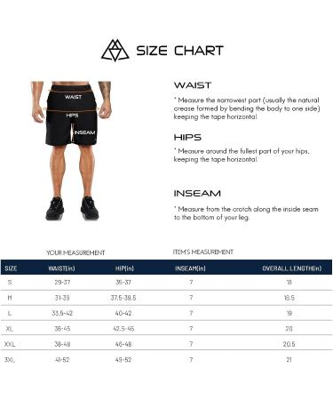 Haimont Men's Running Shorts 7 - Quick Dry Lightweight Athletic Shorts with Zipper Pockets - Black - Size Medium - Buy Online on SooperMarket.com