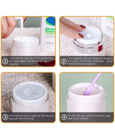 LAXED 1.7 Oz Airless Moisturizer Container Cosmetic Container with Pump New Empty Airless Travel Lotion Container - Buy Online on SooperMarket.com